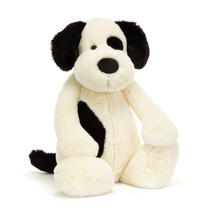 Jellycat Bashful Rufferty Black & Cream Puppy (Huge)