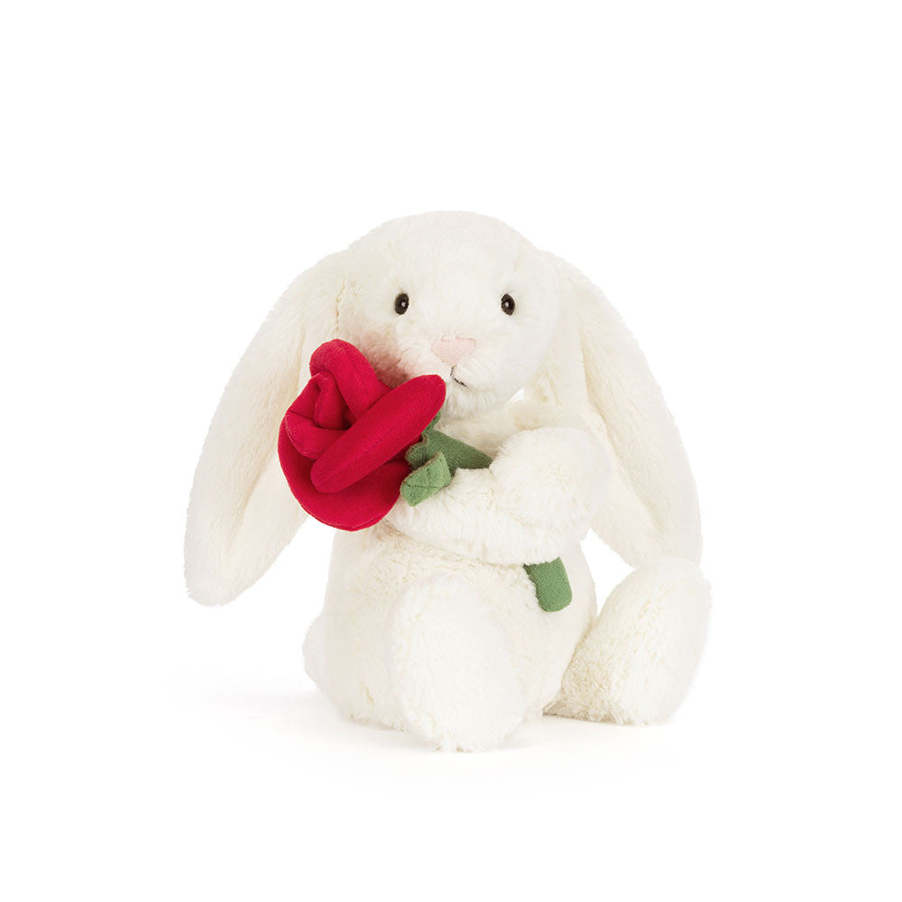 Jellycat Creamy Bunny with Rose