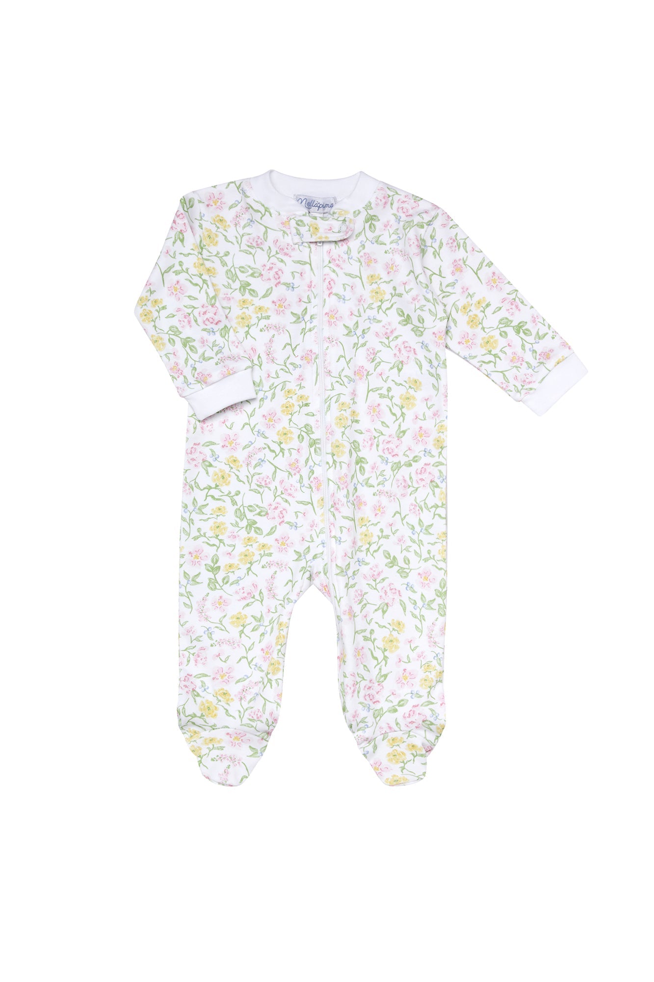 Image of Berry Wildflowers Zipper Footie