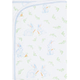 Blue Bunny Print Blanket