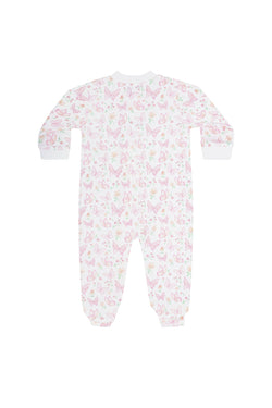 Image of Butterflies Print Zipper Footie