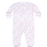 Pink Bears Trellace Zipper Footie