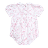 Pink Bears Trellace Smocked Bubble