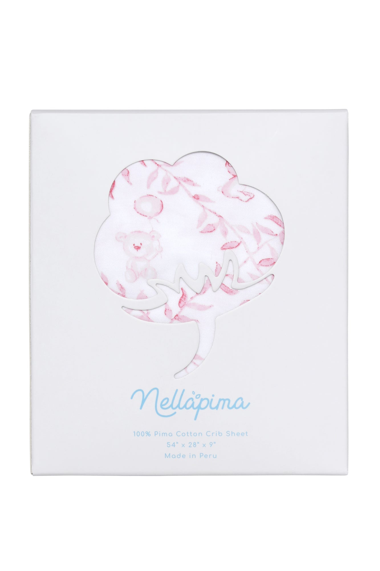 Image of Pink Bears Trellace Crib Sheets