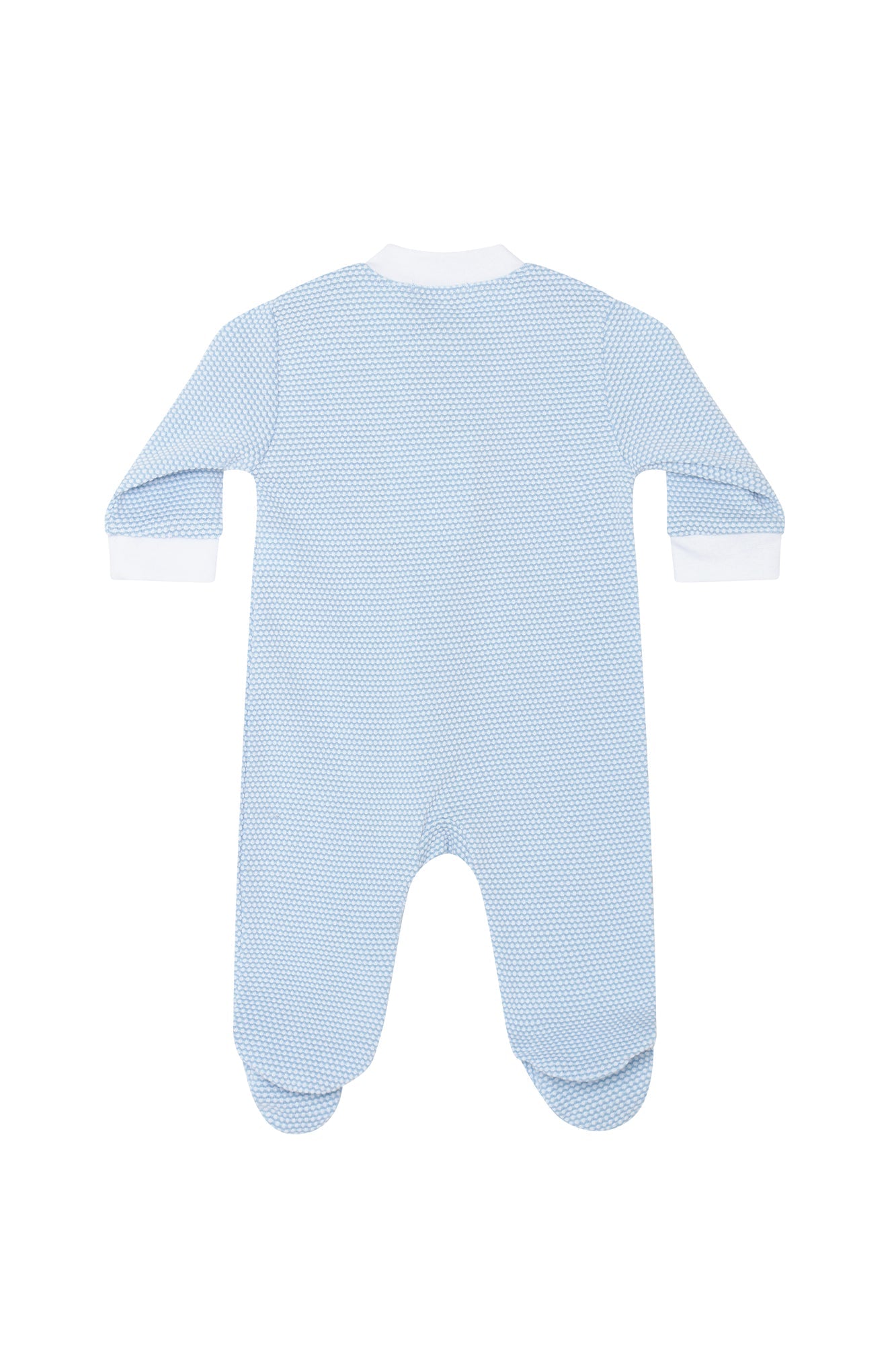 Image of Blue Bubble Zipper Footie