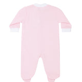 Pink Bubble Zipper Footie