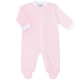 Pink Bubble Zipper Footie