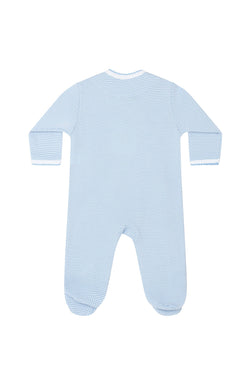 Image of Blue Bubble Crossover Footie
