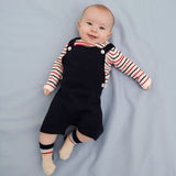 Baby Short Overalls - Dark Navy