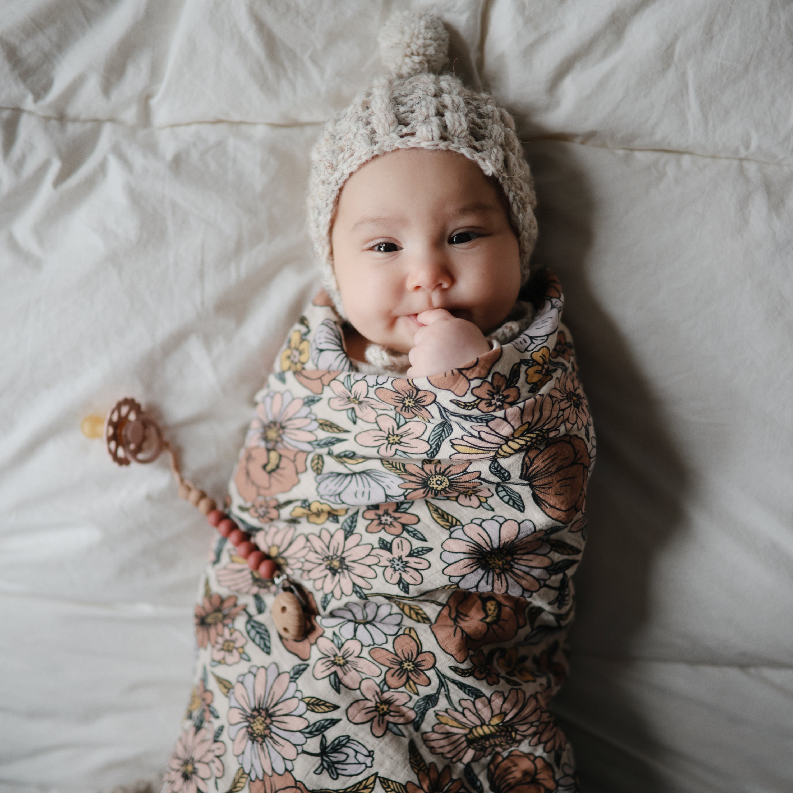 Image of Organic Cotton Muslin Swaddle Blanket