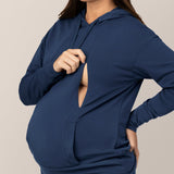 Bamboo Maternity & Nursing Hoodie | Navy