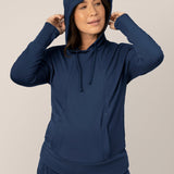 Bamboo Maternity & Nursing Hoodie | Navy