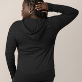 Bamboo Maternity & Nursing Hoodie | Black