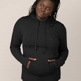 Bamboo Maternity & Nursing Hoodie | Black