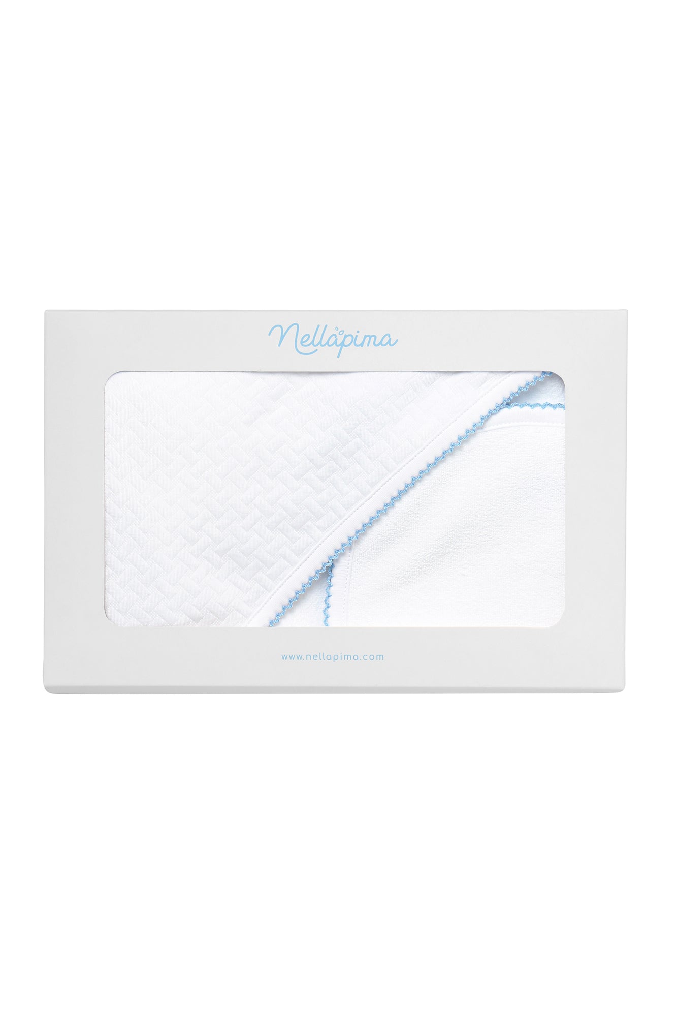 Image of Basket Weave Hooded Baby Towel