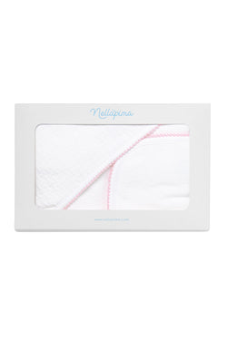 Image of Basket Weave Hooded Baby Towel