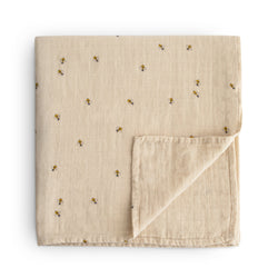Image of Organic Cotton Muslin Swaddle Blanket