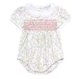 Berry Wildflowers Smocked Bubble