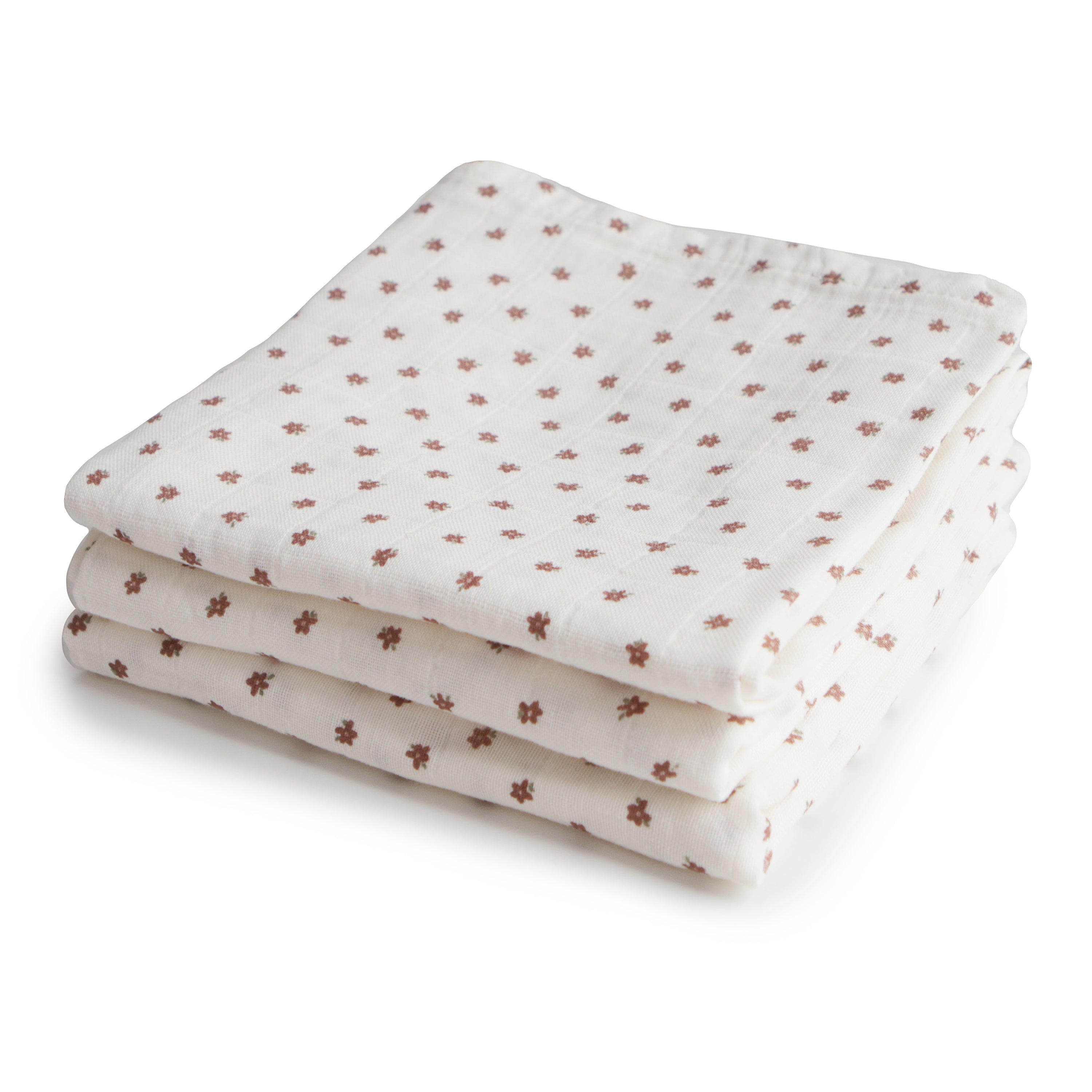 Image of Organic Cotton Muslin Cloths 3-Pack