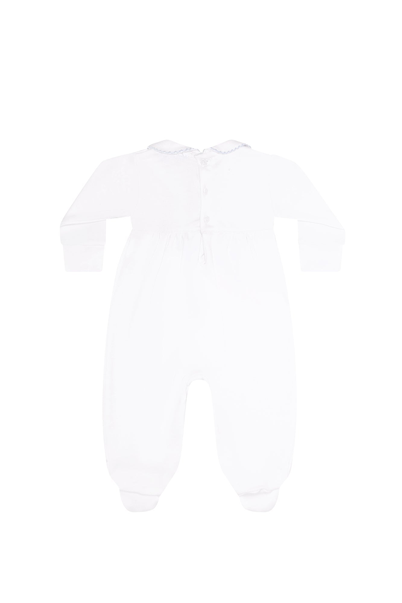 Image of Blue Bear Embroidery Footie