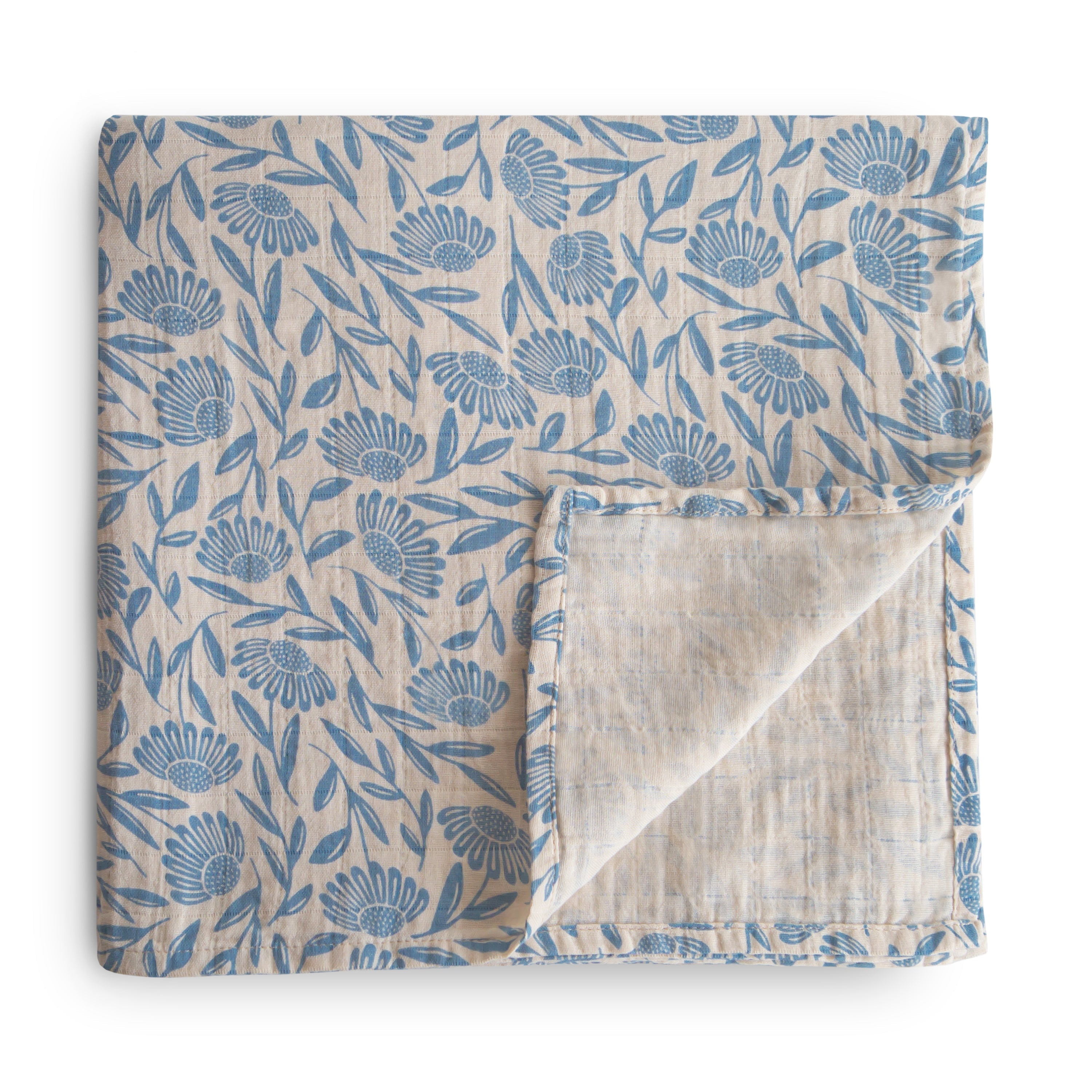 Image of Organic Cotton Muslin Swaddle Blanket