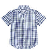 Blue Plaid Pima Cotton Shirt