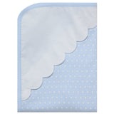 Blue Polka Dots Baby Blanket