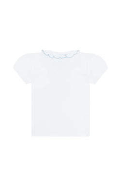 Image of Ruffle Short Sleeve Tee