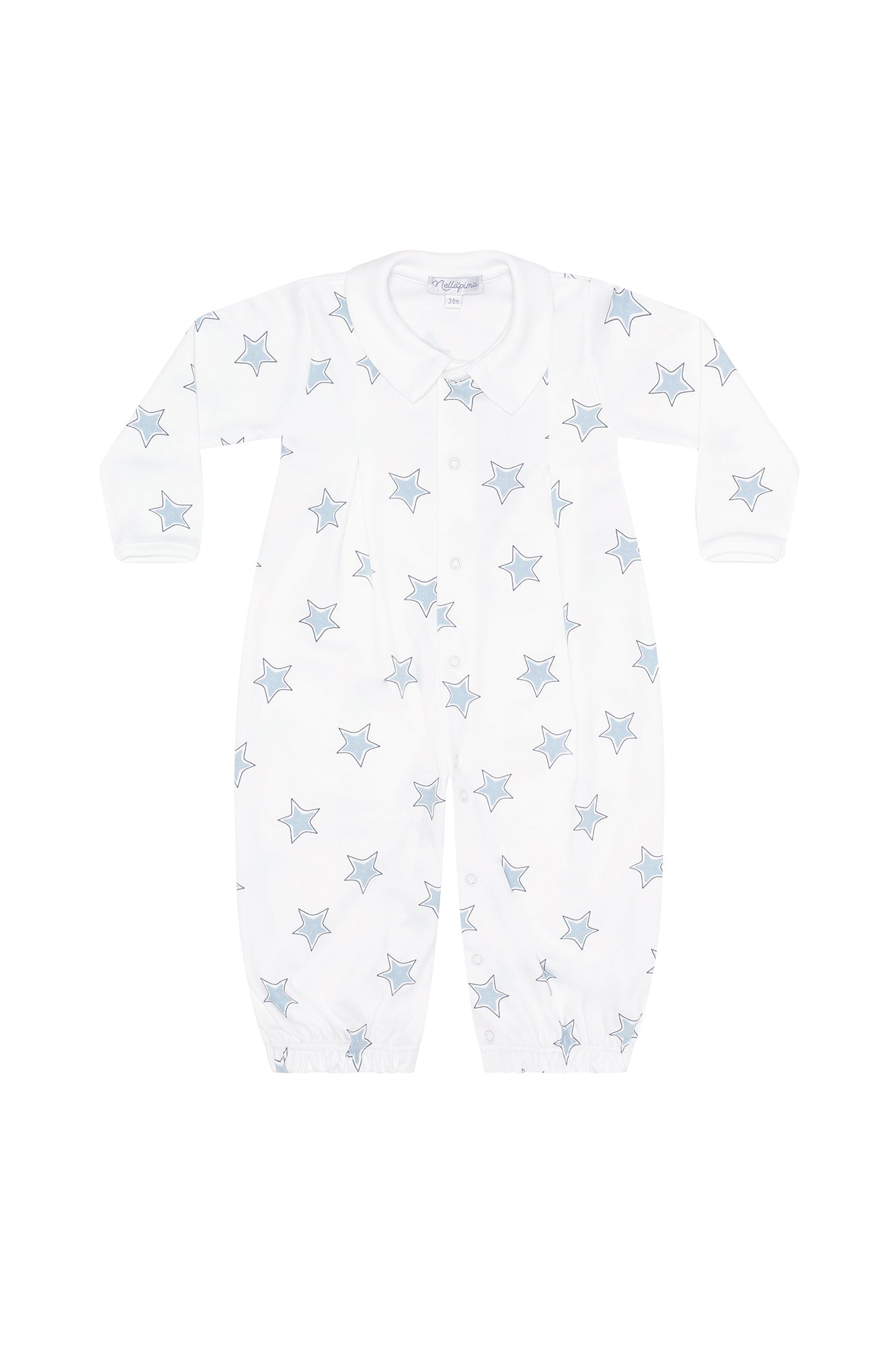 Image of Blue Stars Print Converter Gown