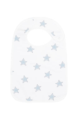 Image of Blue Stars Print Feeding Bib