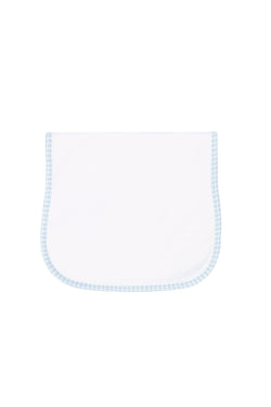 Image of Blue Gingham Burp Cloth