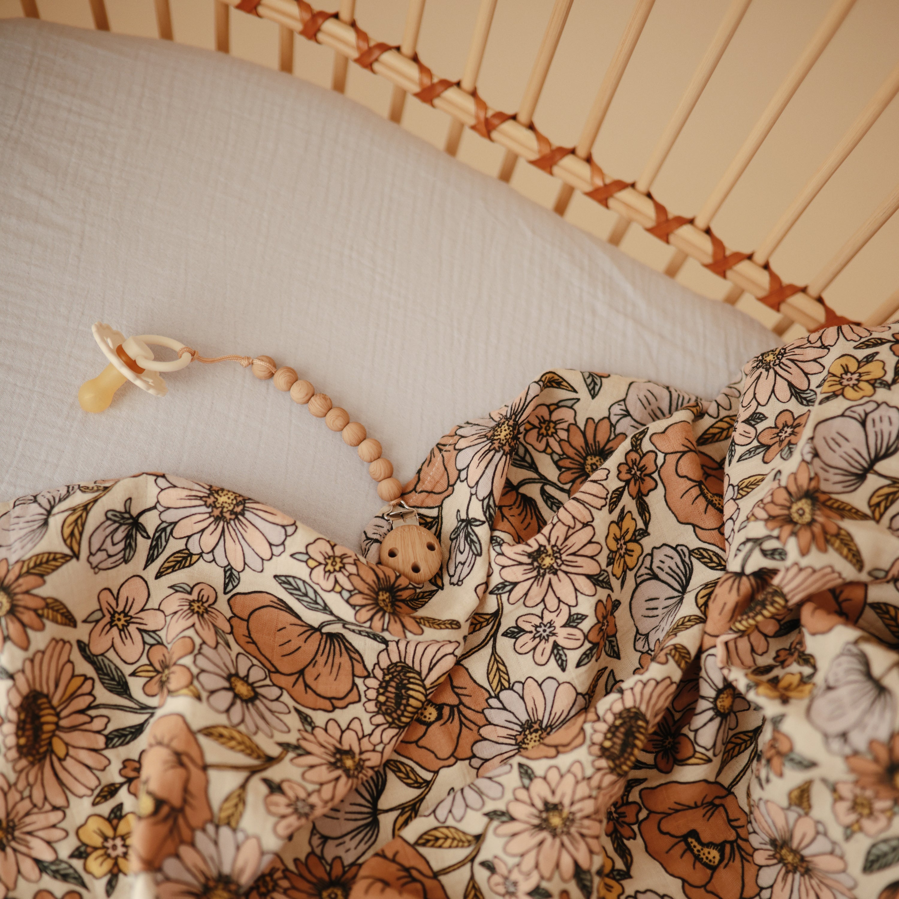 Image of Organic Cotton Muslin Swaddle Blanket