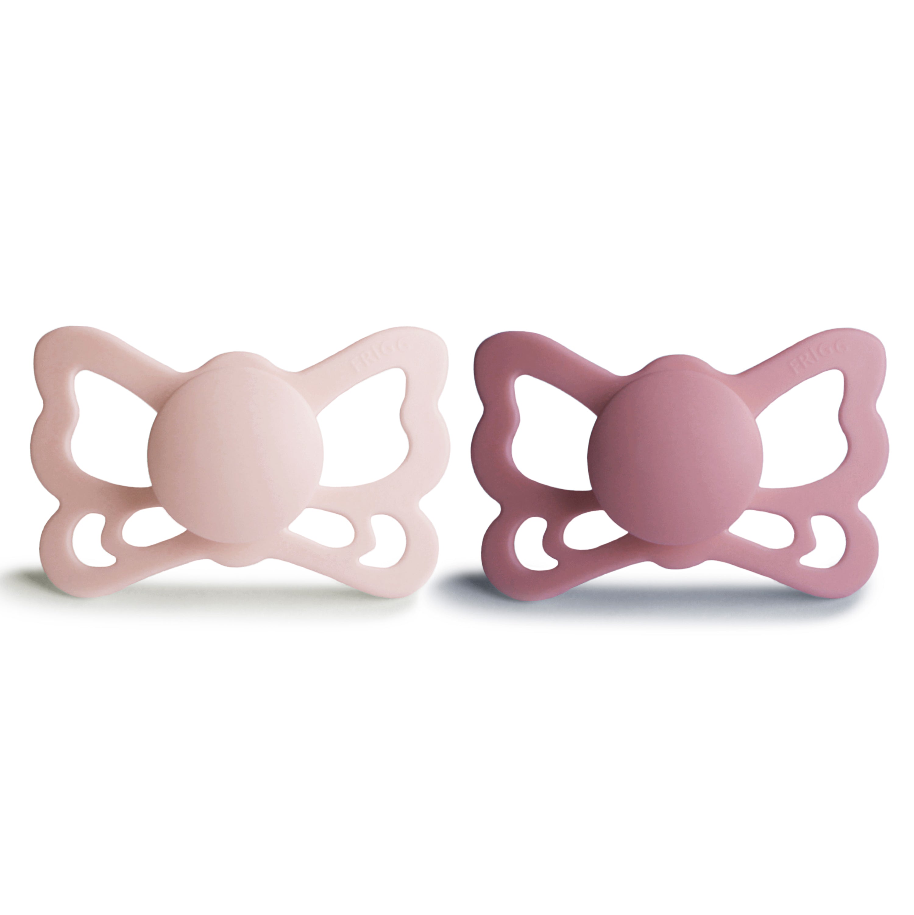 Image of FRIGG Butterfly Anatomical Silicone Pacifier 2-Pack (6-18 Months)