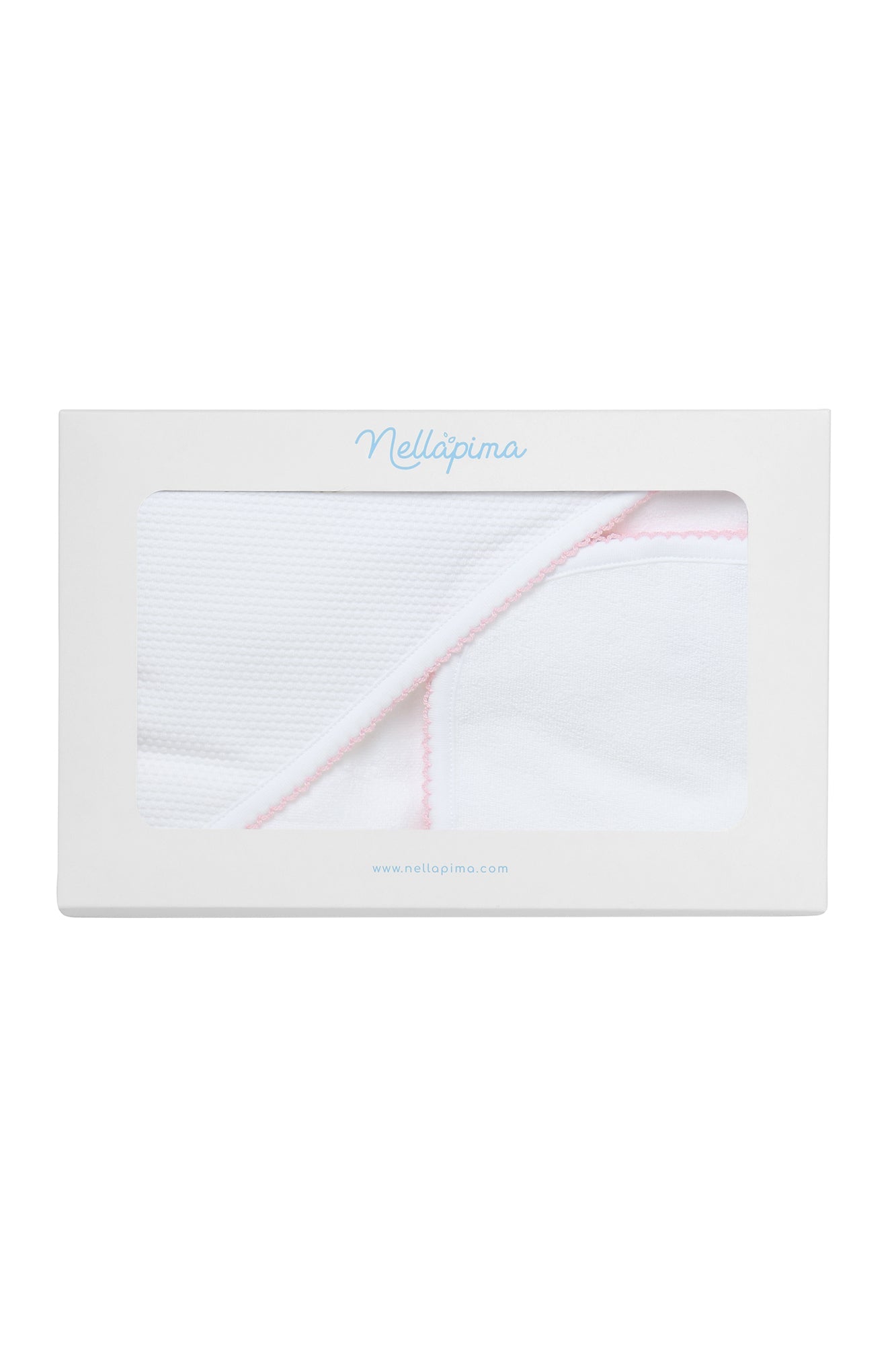 Image of White Bubble Hooded Baby Towel