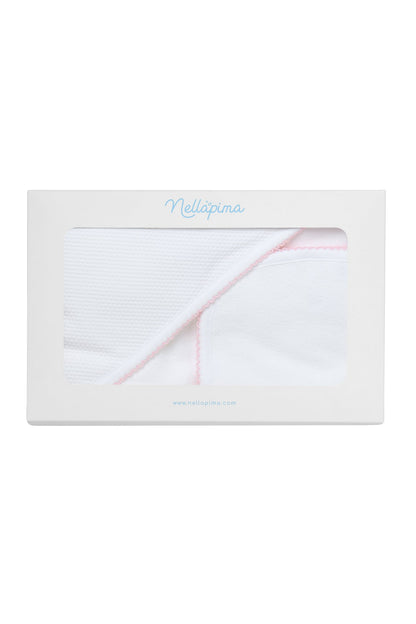 White Bubble Hooded Baby Towel