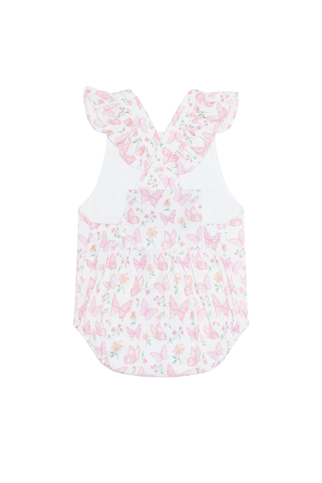 Image of Butterflies Print Ruffle Bubble