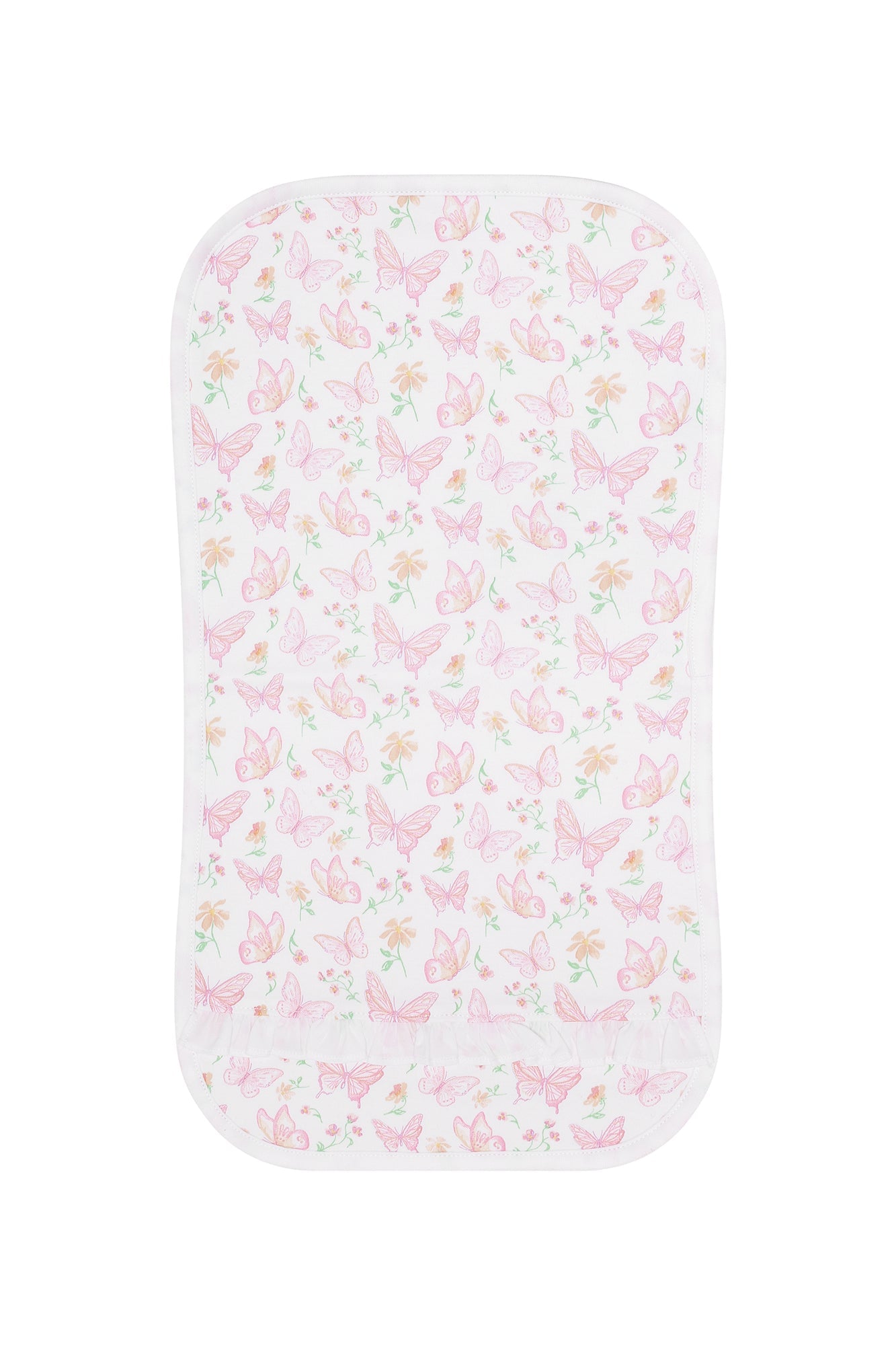 Image of Butterflies Print Burp Cloth