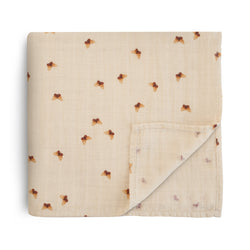 Image of Organic Cotton Muslin Swaddle Blanket