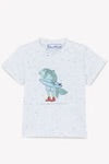 T-SHIRT Aqua Illustration surfer fish