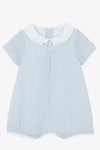 JUMPSUIT SHORT striped Blue celestial