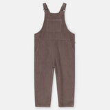 Organic Corduroy Kids Overalls - Taupe