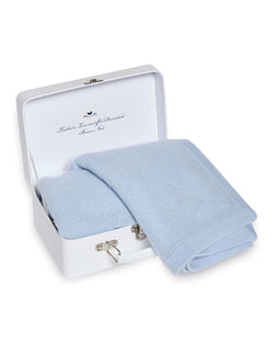 Image of Cashmere Baby Blanket in Indigo