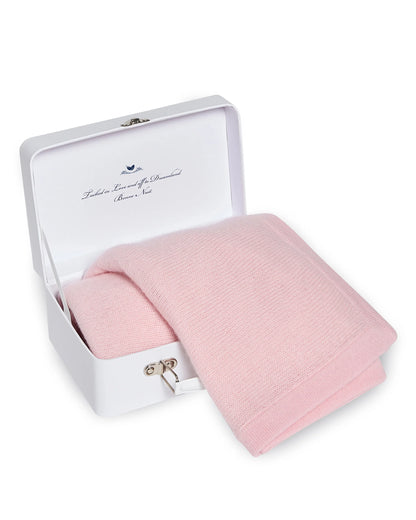 Cashmere Baby Blanket in Rose