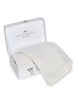 Image of Cashmere Baby Blanket in Ivory