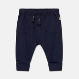 Slub Baby Pants - Dark Blue