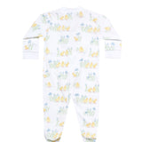 Chicks Print Zipper Footie