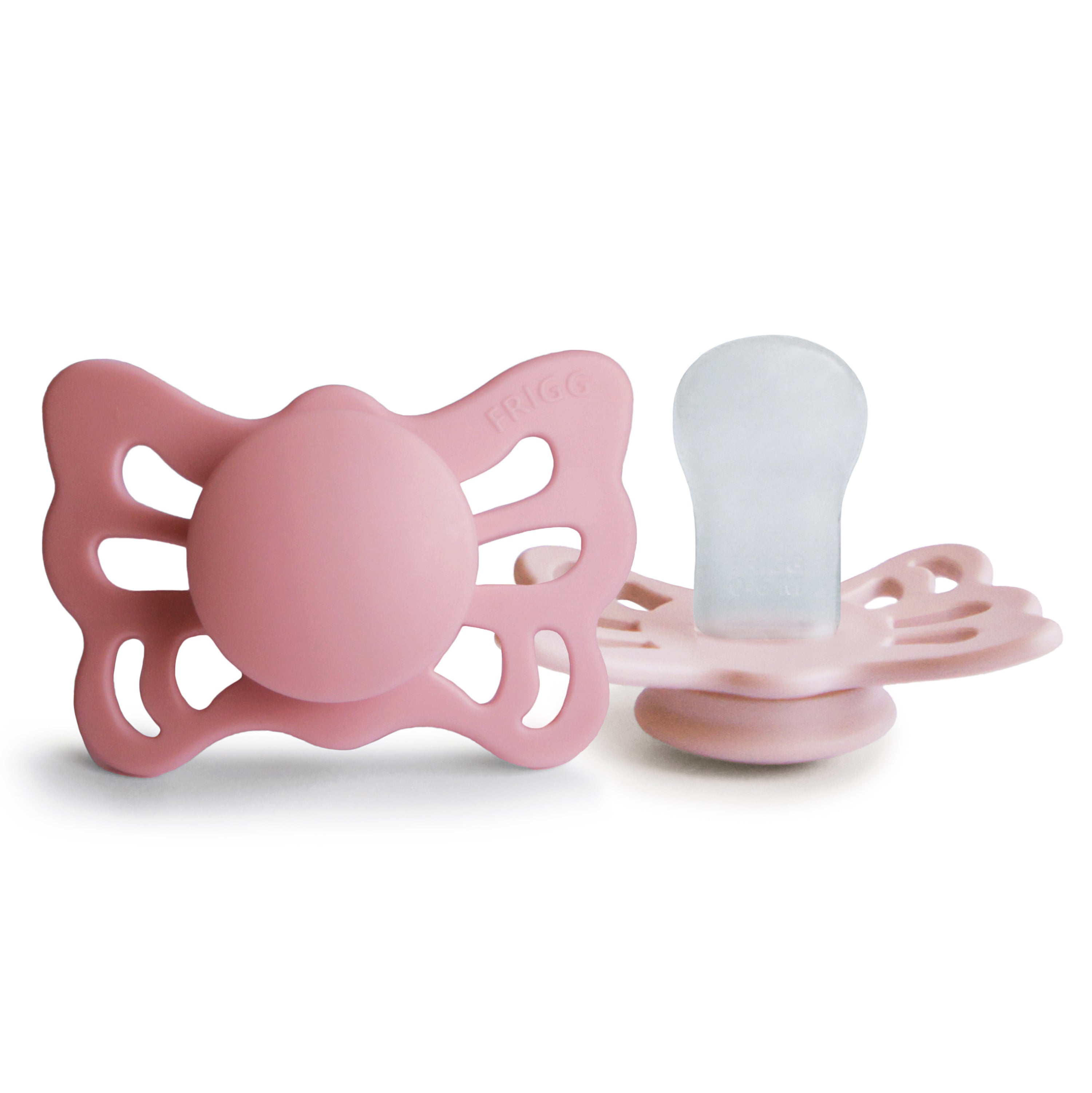 Image of FRIGG Butterfly Anatomical Silicone Pacifier 2-Pack (0-6 Months)