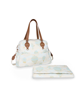 Changing Bag - Hot Air Ballons Jacquard Blue