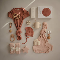 Image of Ribbed Baby Bonnet