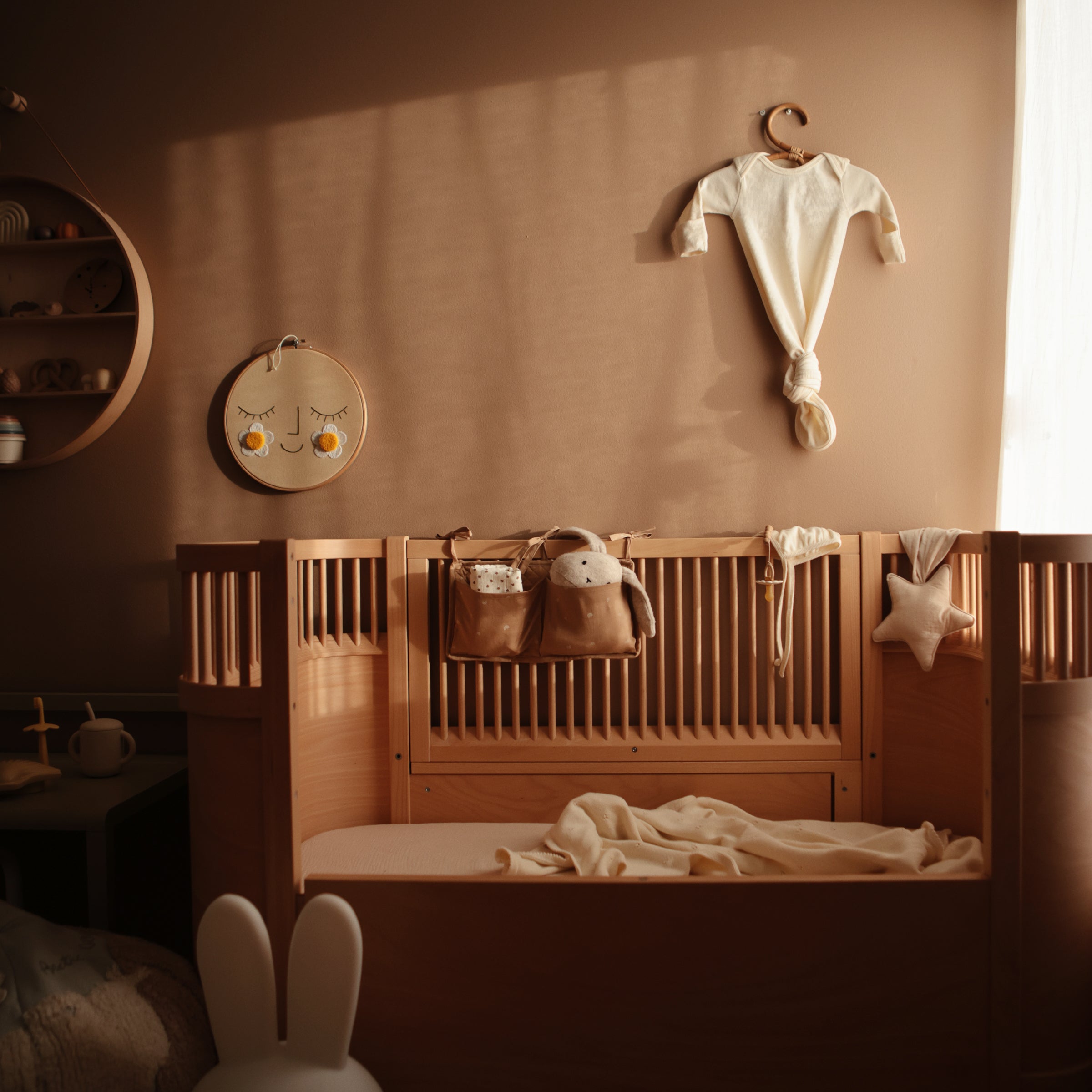 Image of Ribbed Baby Bonnet